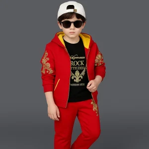 Hoodie +T-Shirt+Pant 3 pis Set